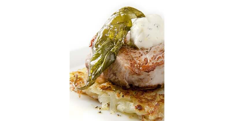 Filetto di vitello con mousse di Gorgonzola DOP